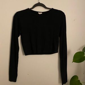 Black Long-sleeve top from Garage. In great condition.
